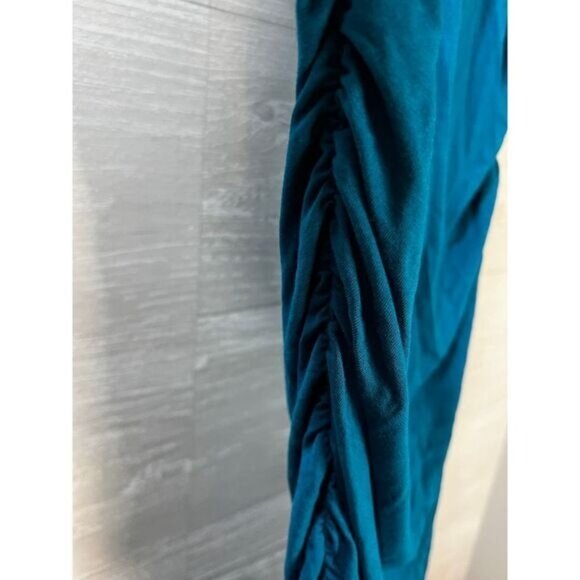 Johnny Fit Ruched High Waist‎ Long Maxi Skirt with Side Shirring - Picture 4 of 5